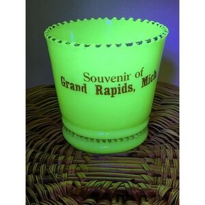 Grand Rapids Michigan Uranium Custard Souvenir TOOTHPICK HOLDER Antique